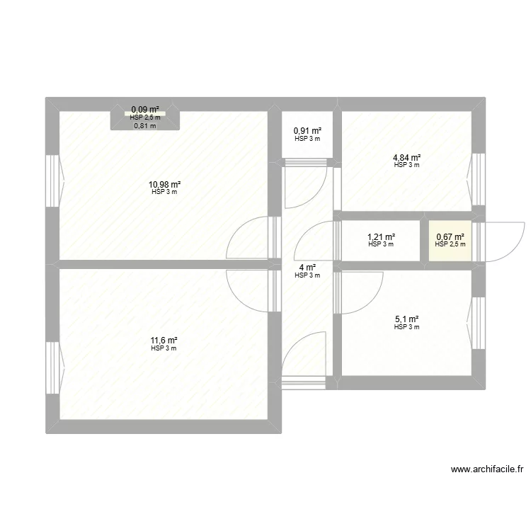 Emie Appartement. Plan de 
