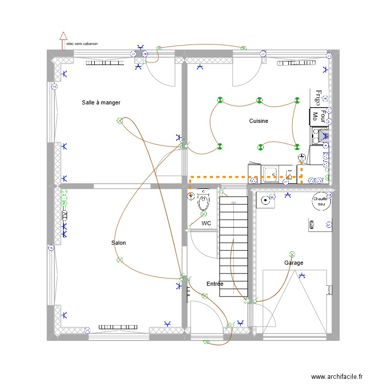 rieulay. Plan de 17 pièces et 139 m2