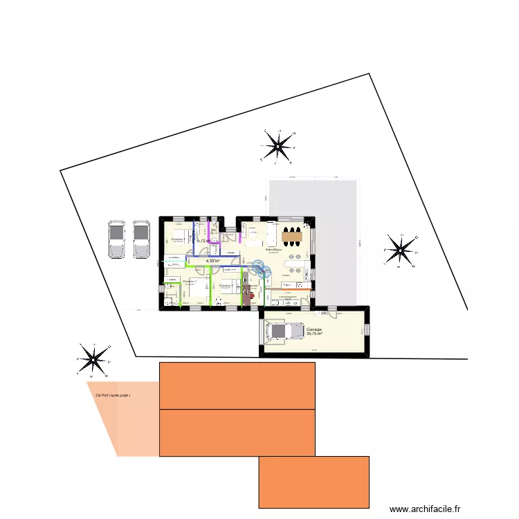 Maison KA St Cyr 1.3. Plan de 11  et 149 m²