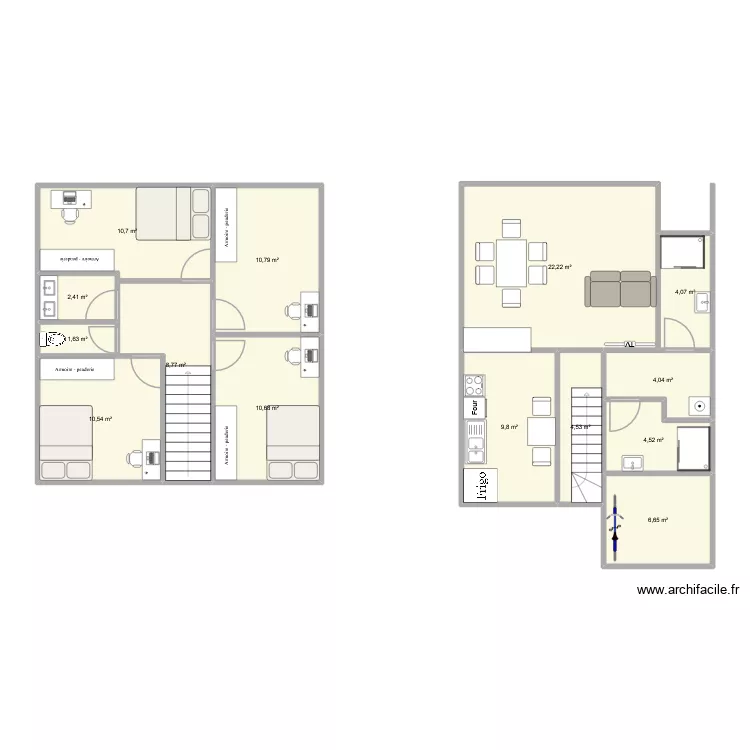 19 Thepot Haut 2. Plan de 14 et 111 m² 19 Thepot Haut 2. Plan de 14 et 111 m²