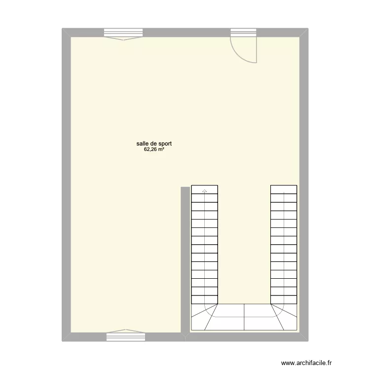 terrasse. Plan de 1 Pièce et 62 m² terrasse. Plan de 1 Pièce et 62 m²