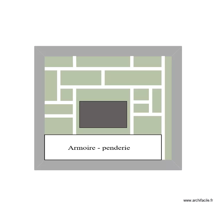 Biblioth&egrave;que salon. Plan de 7 pièces et 10 m²