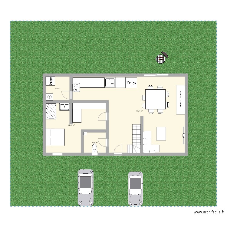 garenaux.sohan. Plan de 4 pièces et 96 m2