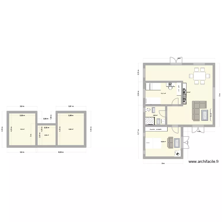 Plan de Dieu. Plan de 7 et 111 m² Plan de Dieu. Plan de 7 et 111 m²