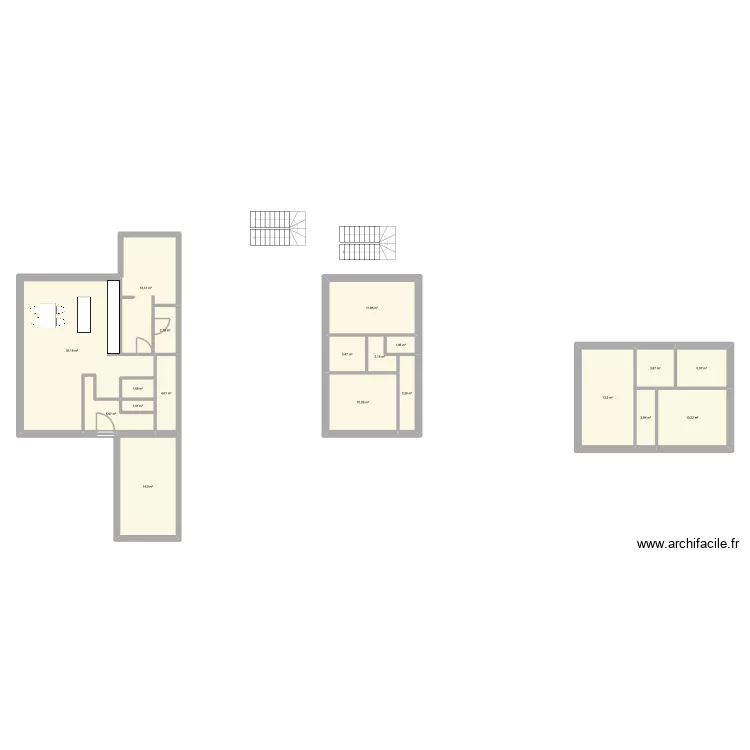 clement. Plan de 19  et 145 m²