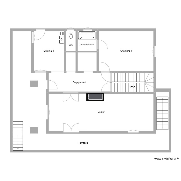 Orsay/Pavillon/R+1. Plan de 12 pièces et 133 m2