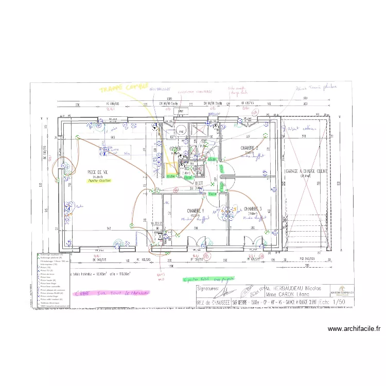 HERBAUDEAU ELEC. Plan de 