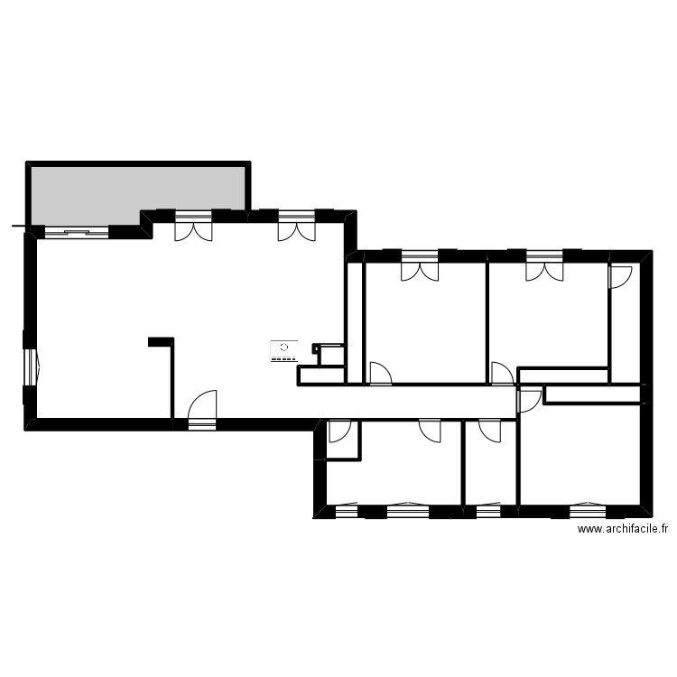 RENARD. Plan de 15 pièces et 151 m2