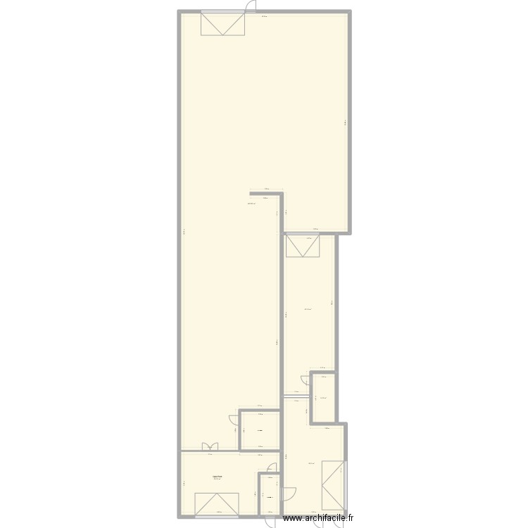 SP Jemelle. Plan de 5 pièces et 638 m2