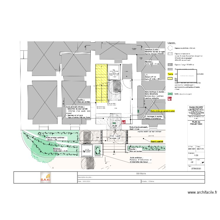 SSI Mairie. Plan de 0 pièce et 0 m2