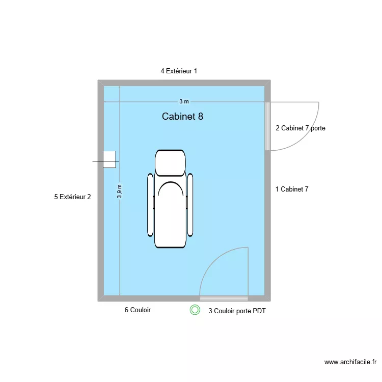31370 Cabinet 8. Plan de 1 et 12 m² 31370 Cabinet 8. Plan de 1 et 12 m²
