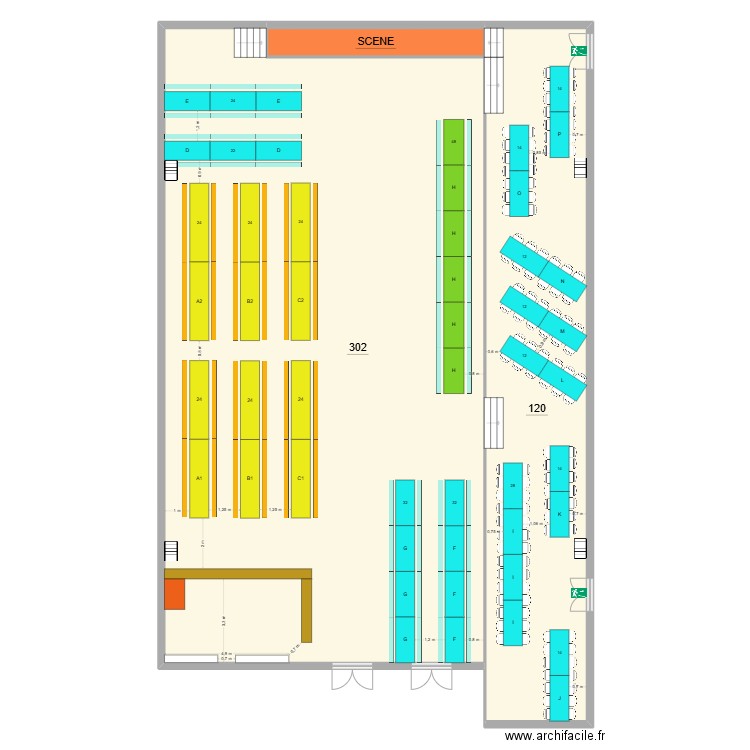 MONTERBLANC. Plan de 3 pièces et 423 m2