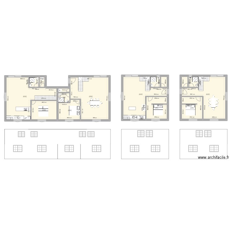 v100. Plan de 39 pièces et 476 m2