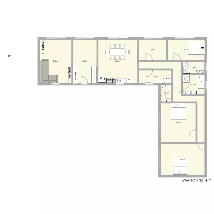 Drancourt 2. Plan de 12 et 154 m² Drancourt 2. Plan de 12 et 154 m²