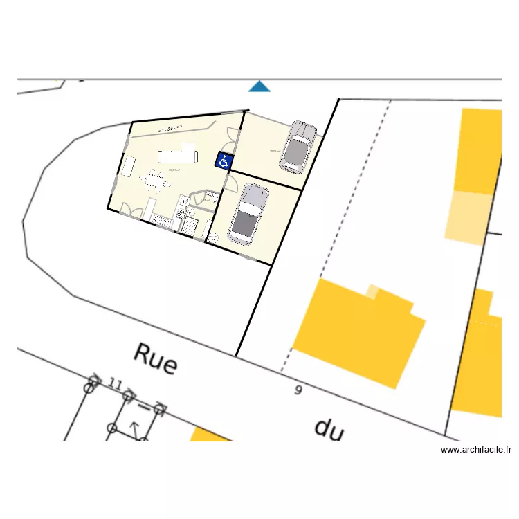 nouveau1. Plan de 5  et 72 m²