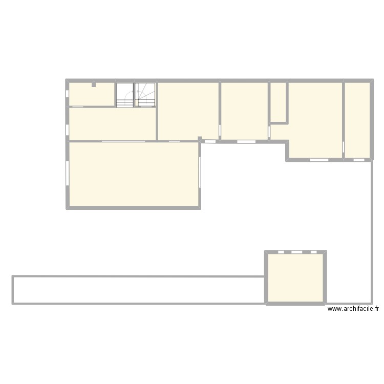 Grall RDC. Plan de 10 pièces et 189 m2