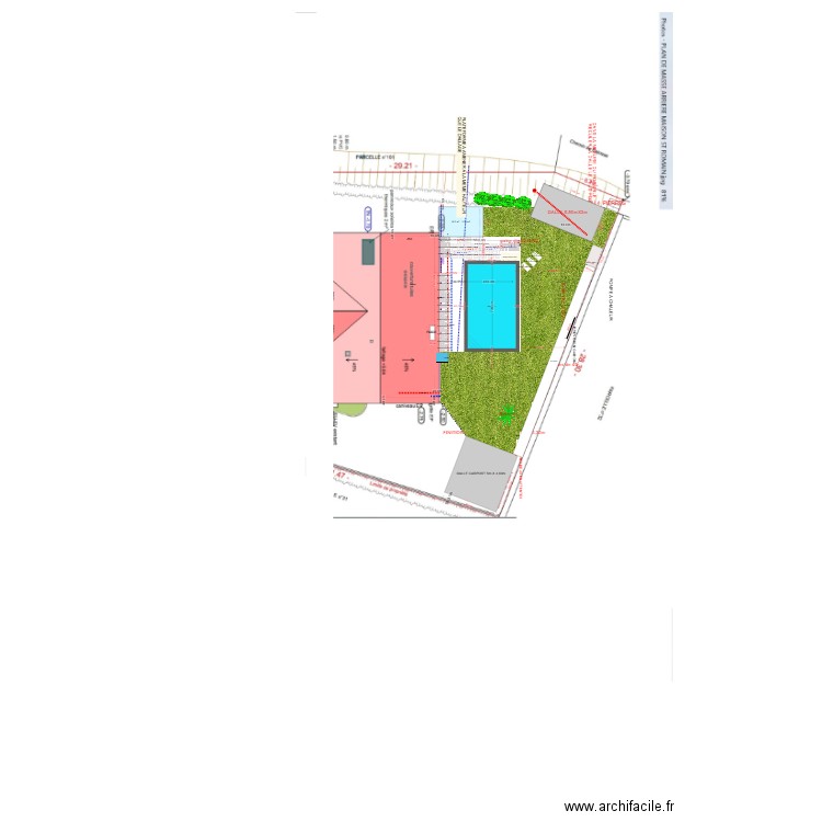 IMPLANTATION CABINE DE PLAGE. Plan de 0 pièce et 0 m2