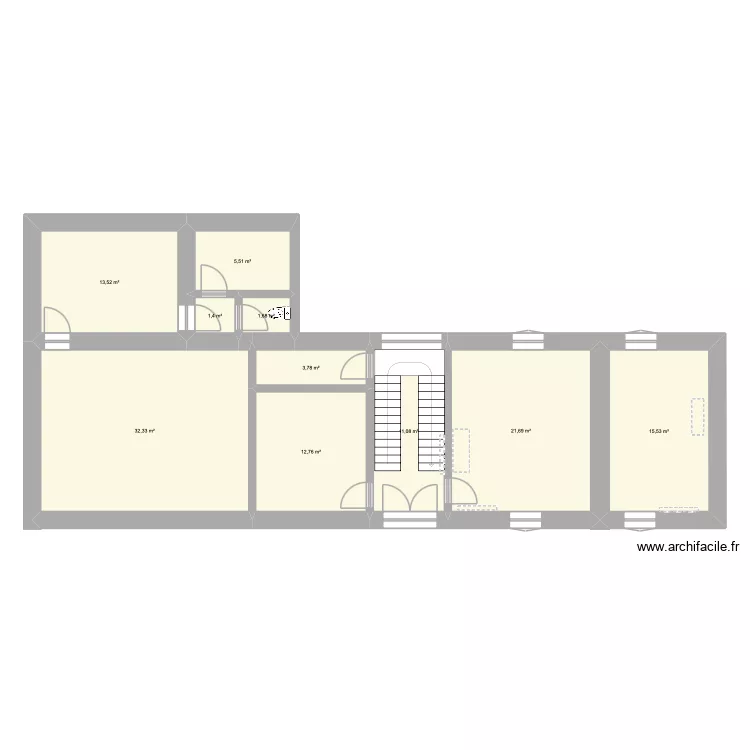 Maison Origine. Plan de 10  et 119 m²
