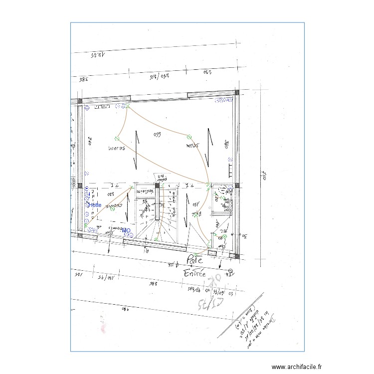 Plan élec Bonnemaison T4 RDC. Plan de 0 pièce et 0 m2