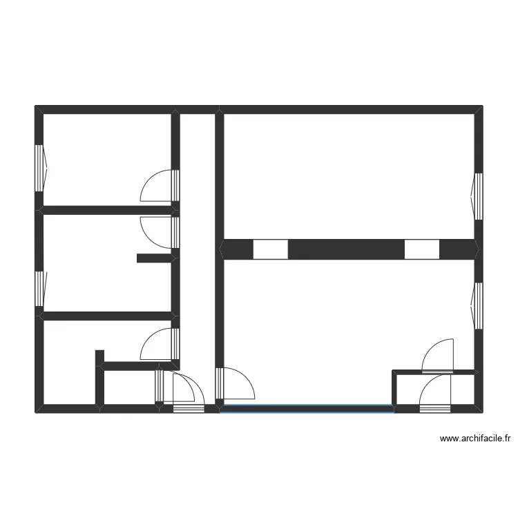 Sion. Plan de 8  et 74 m²