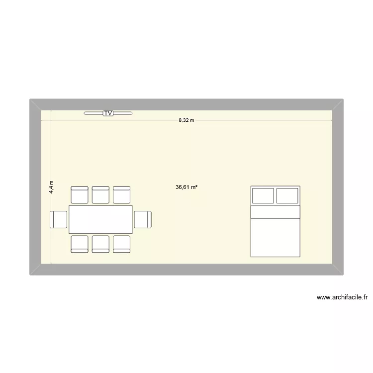 Théo. Plan de 1 et 37 m² Théo. Plan de 1 et 37 m²