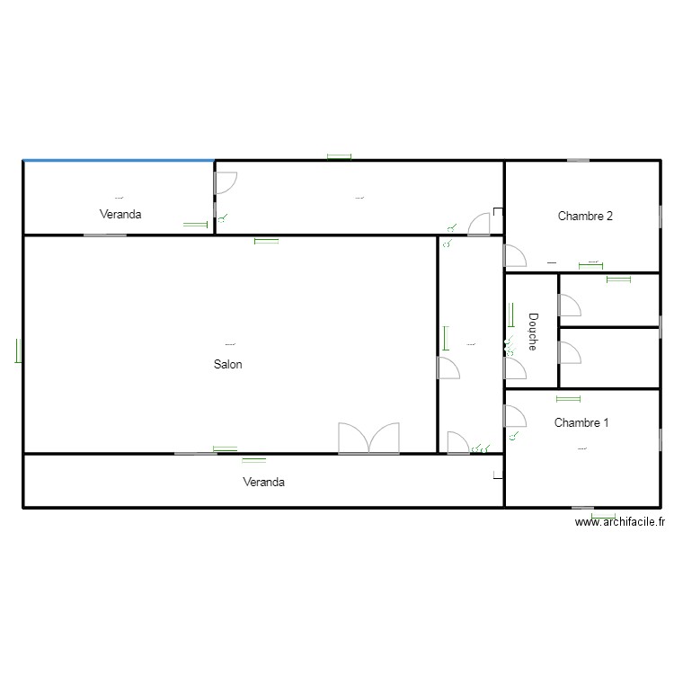 Circuit lumière LOGEMENT B GBAKPODJI. Plan de 0 pièce et 0 m2
