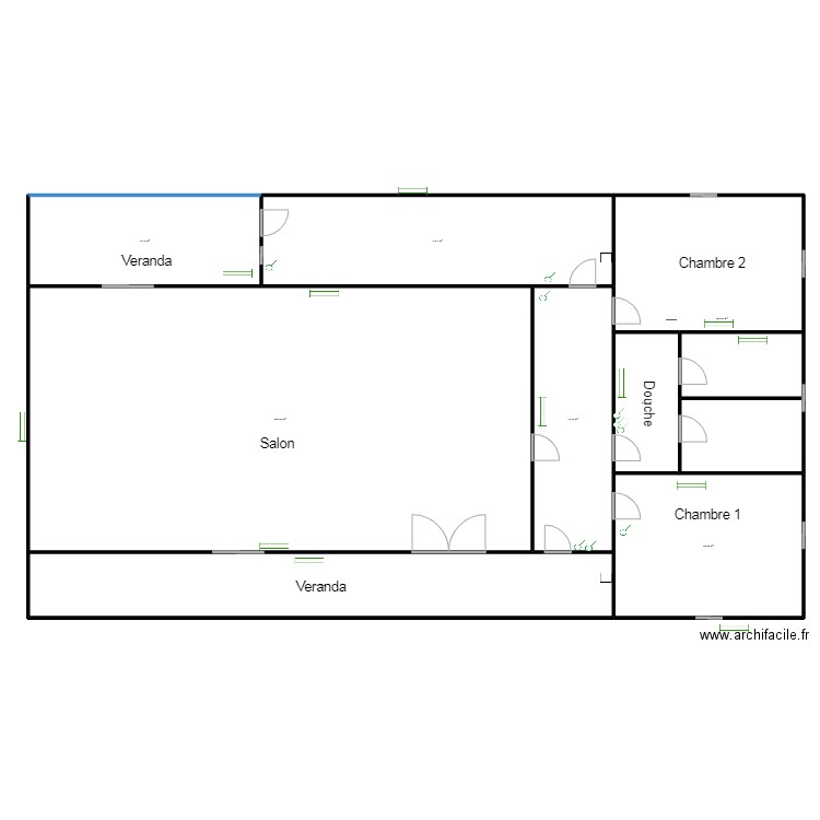 Circuit lumière LOGEMENT B GBAKPODJI. Plan de 8 pièces et 1130 m2