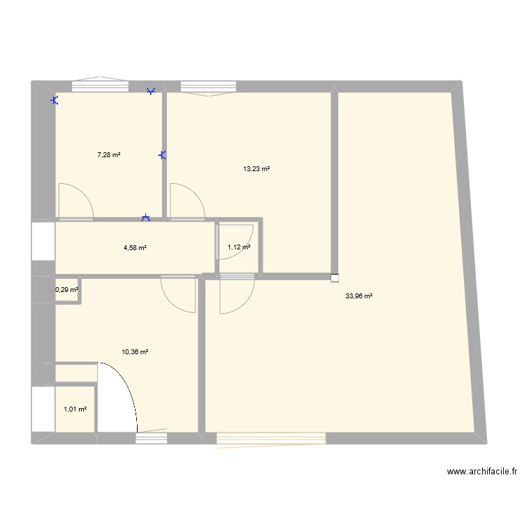 etage_1_02. Plan de 8 pièces et 72 m2