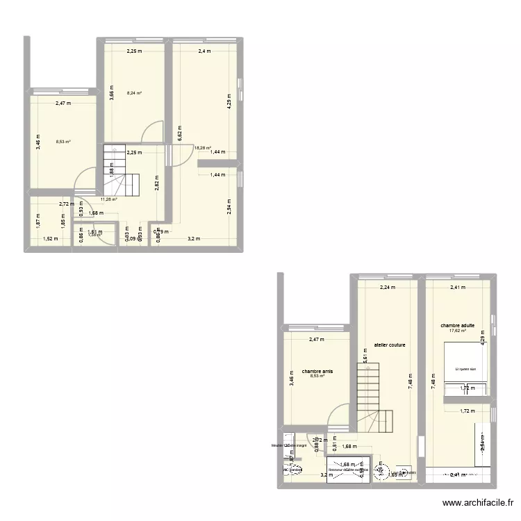 bessaa. Plan de 8 et 95 m² bessaa. Plan de 8 et 95 m²