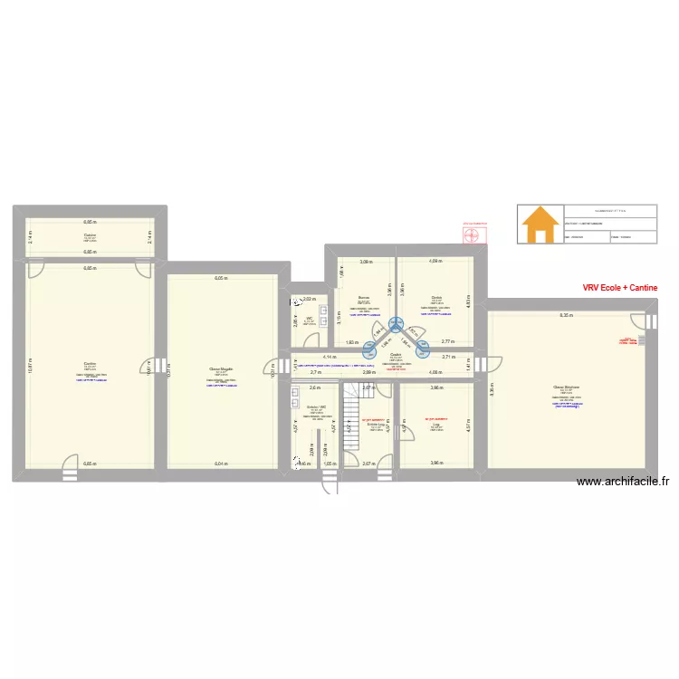ECOLE SAMAZAN DEUXIEME_V03. Plan de 11  et 318 m²