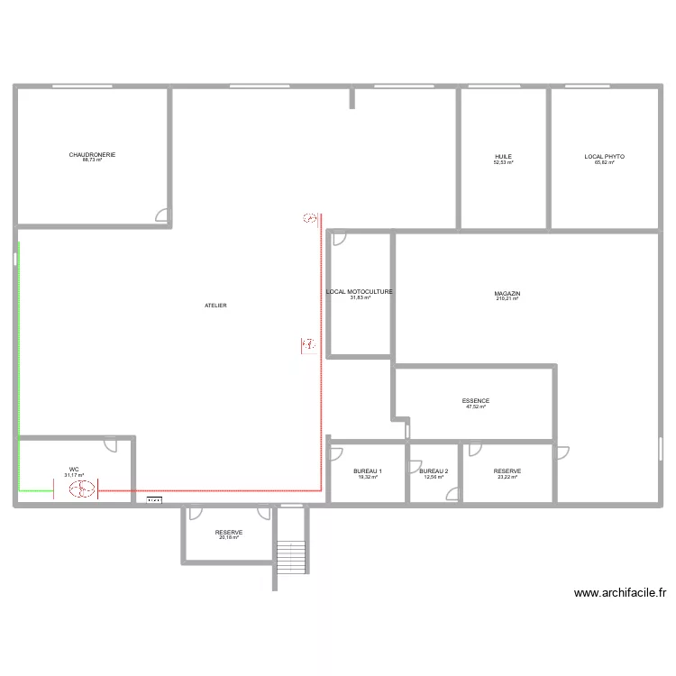 TREE ATEIER. Plan de 11  et 603 m²