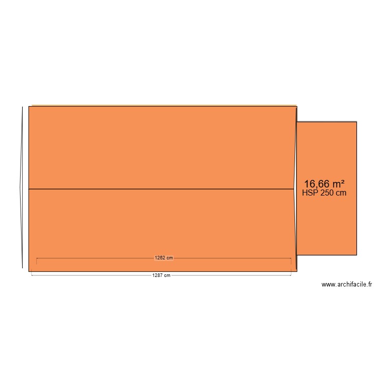 maison 2025. Plan de 1 pièce et 17 m2
