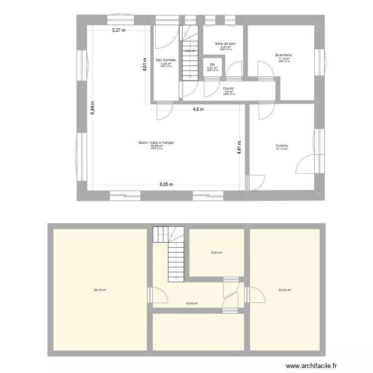 plan maison. Plan de 