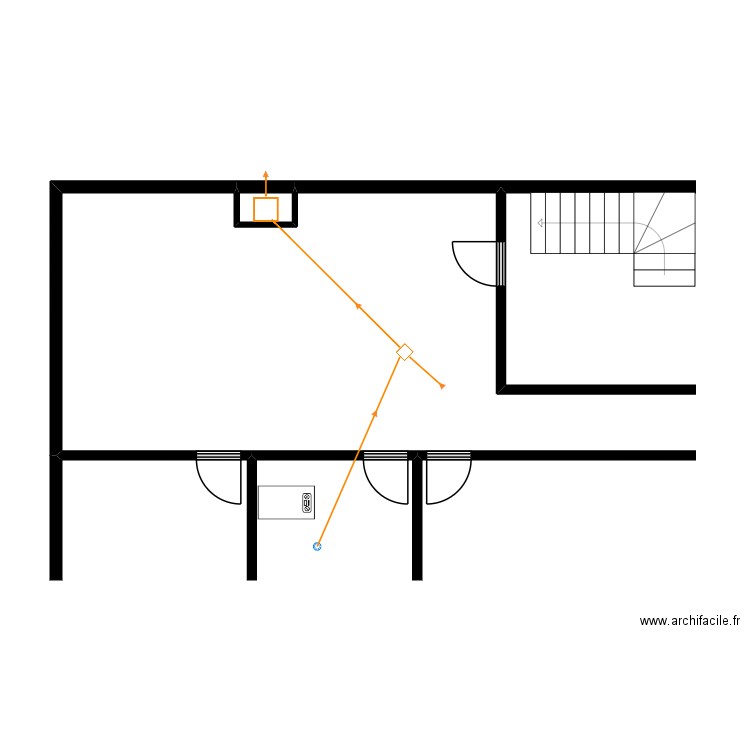 CRINISOR OANCEA. Plan de 1 pièce et 1 m2
