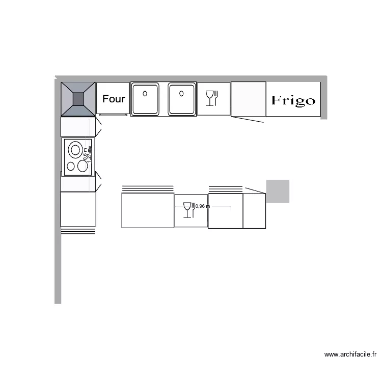 cuisine. Plan de 