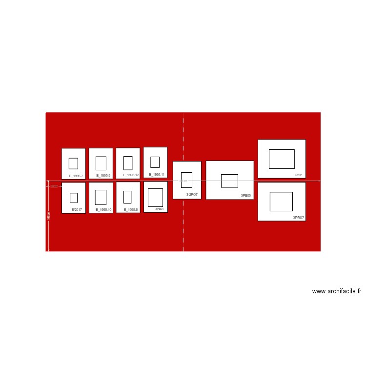 Salle 3_ Morderne (mur 2). Plan de 0 pièce et 0 m2