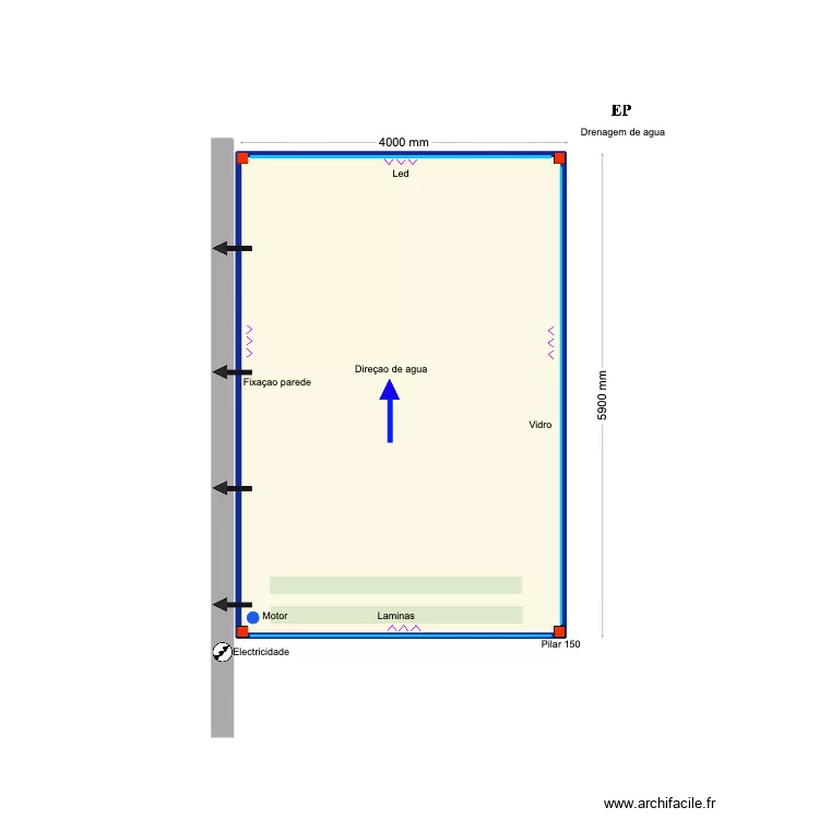 Nicolas. Plan de 1 et 23 m² Nicolas. Plan de 1 et 23 m²