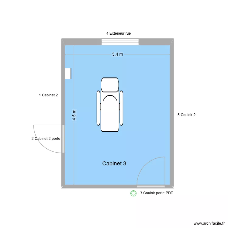 31370 Cabinet 3. Plan de 1 et 15 m² 31370 Cabinet 3. Plan de 1 et 15 m²