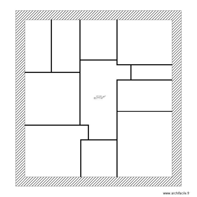 CHASTEL_1. Plan de 2 pièces et 111 m2
