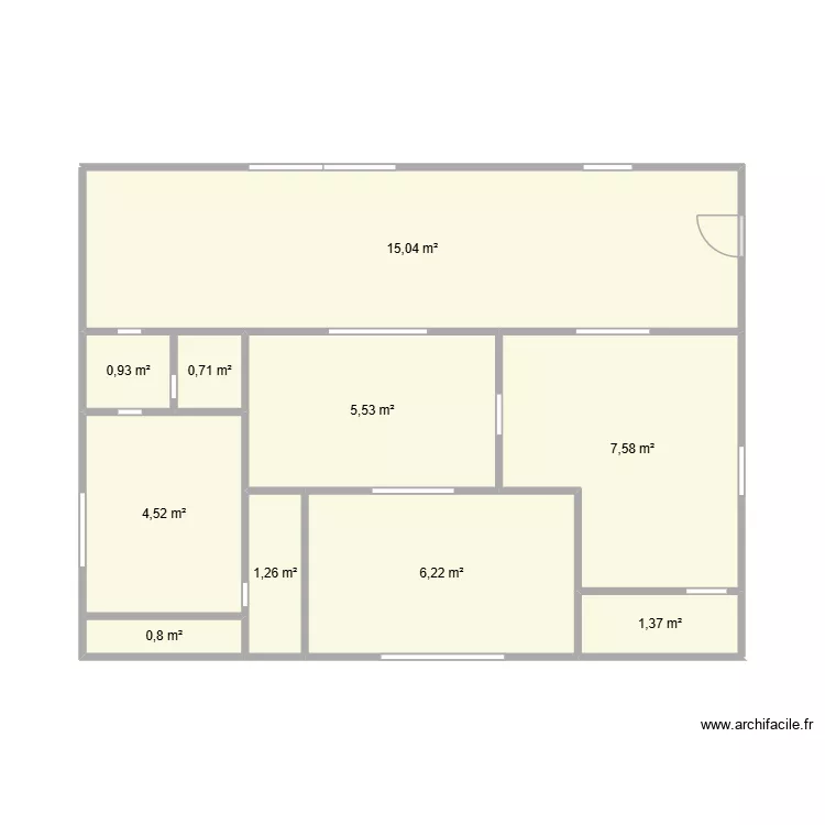 Plan loft véro. Plan de 10 et 44 m² Plan loft véro. Plan de 10 et 44 m²