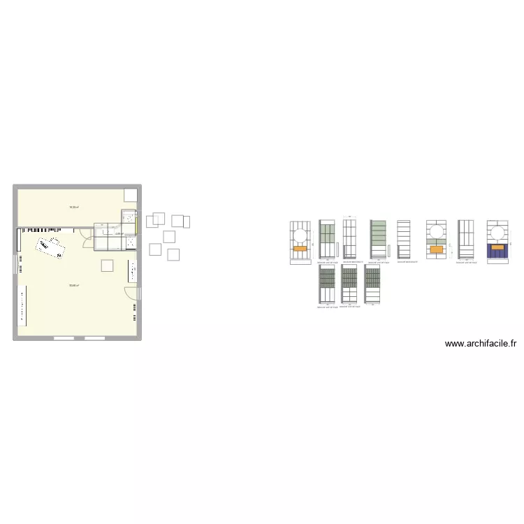 sdb haut 2025_70x90_carrelage89x89. Plan de 