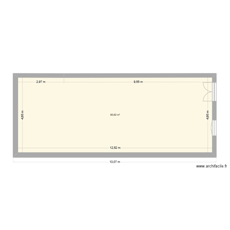 MAISON PORTUGAL SIMPLE. Plan de 1 pièce et 61 m2