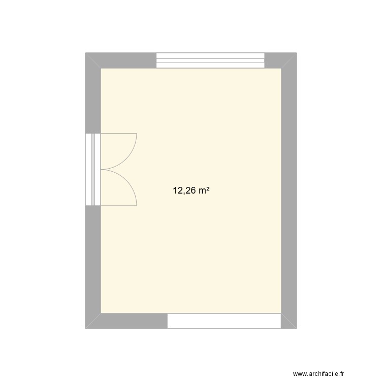 CUISINE. Plan de 1 pièce et 12 m2
