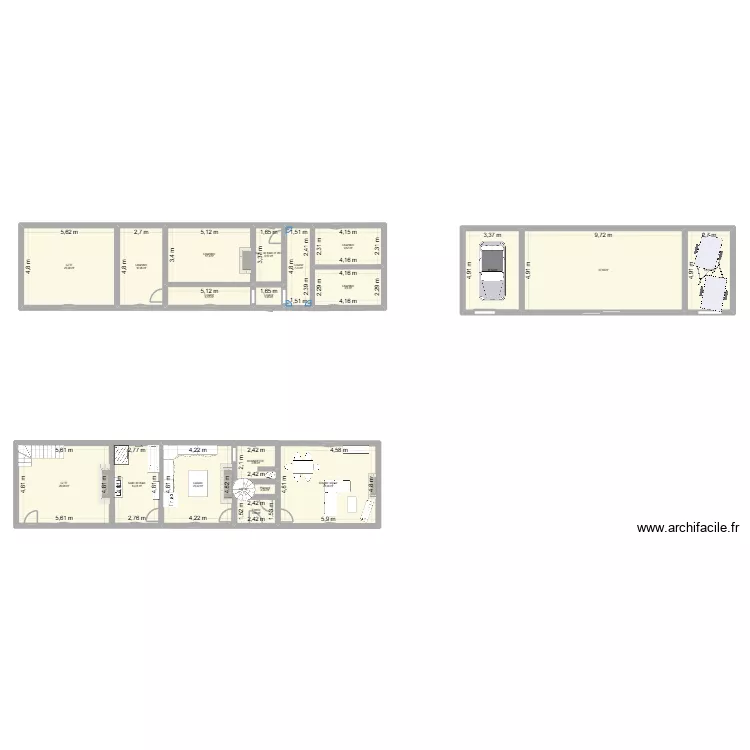 MAISON CARENTAN. Plan de 20 pièces et 274 m²