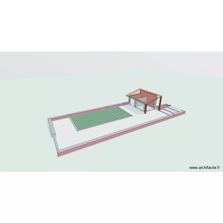 Piscine Védilhan. Plan de 6 et 173 m² Piscine Védilhan. Plan de 6 et 173 m²