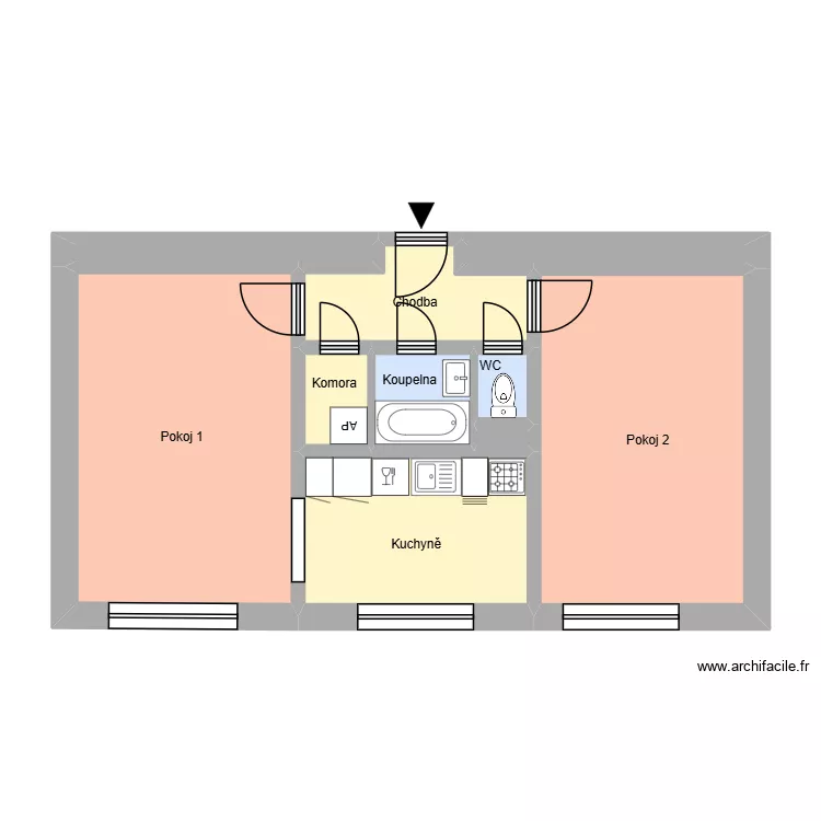 Jilemnického náměstí 906, byt 14. Plan de 14 et 174 m² Jilemnického náměstí 906, byt 14. Plan de 14 et 174 m²