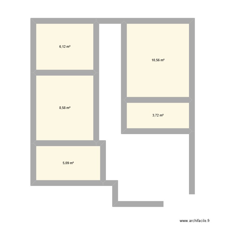 PLAN2. Plan de 5 pièces et 34 m2