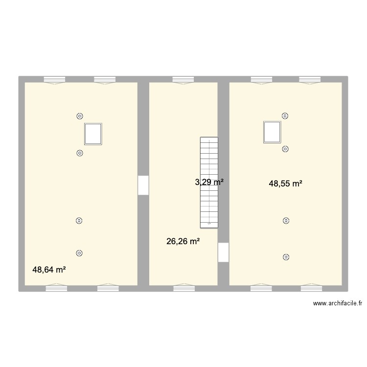 Plan de base SAINT PAUL. Plan de 16 pièces et 384 m2