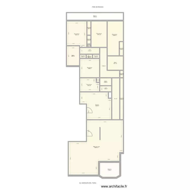 MARQUES DEL TURIA 37-11 VALNCIA. Plan de 