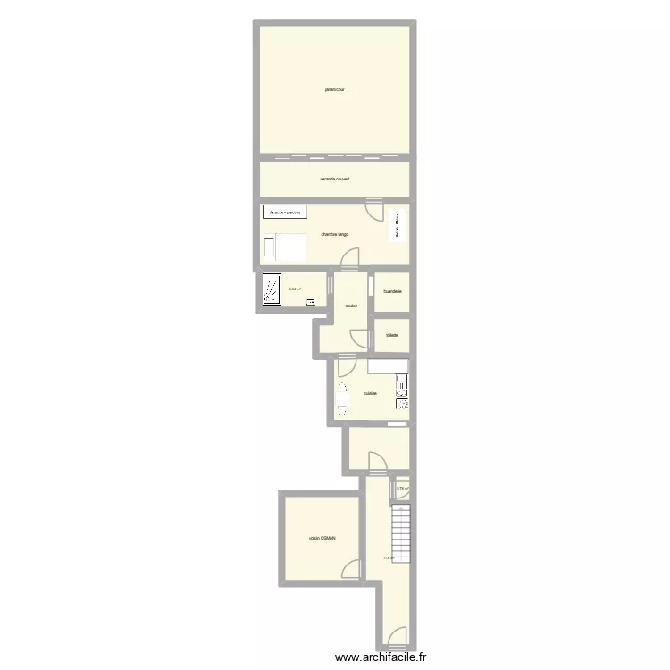 st josse ch de louvain. Plan de 11  et 125 m²